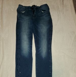 Dark blue skinny jeans